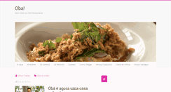 Desktop Screenshot of obarestaurante.com.br